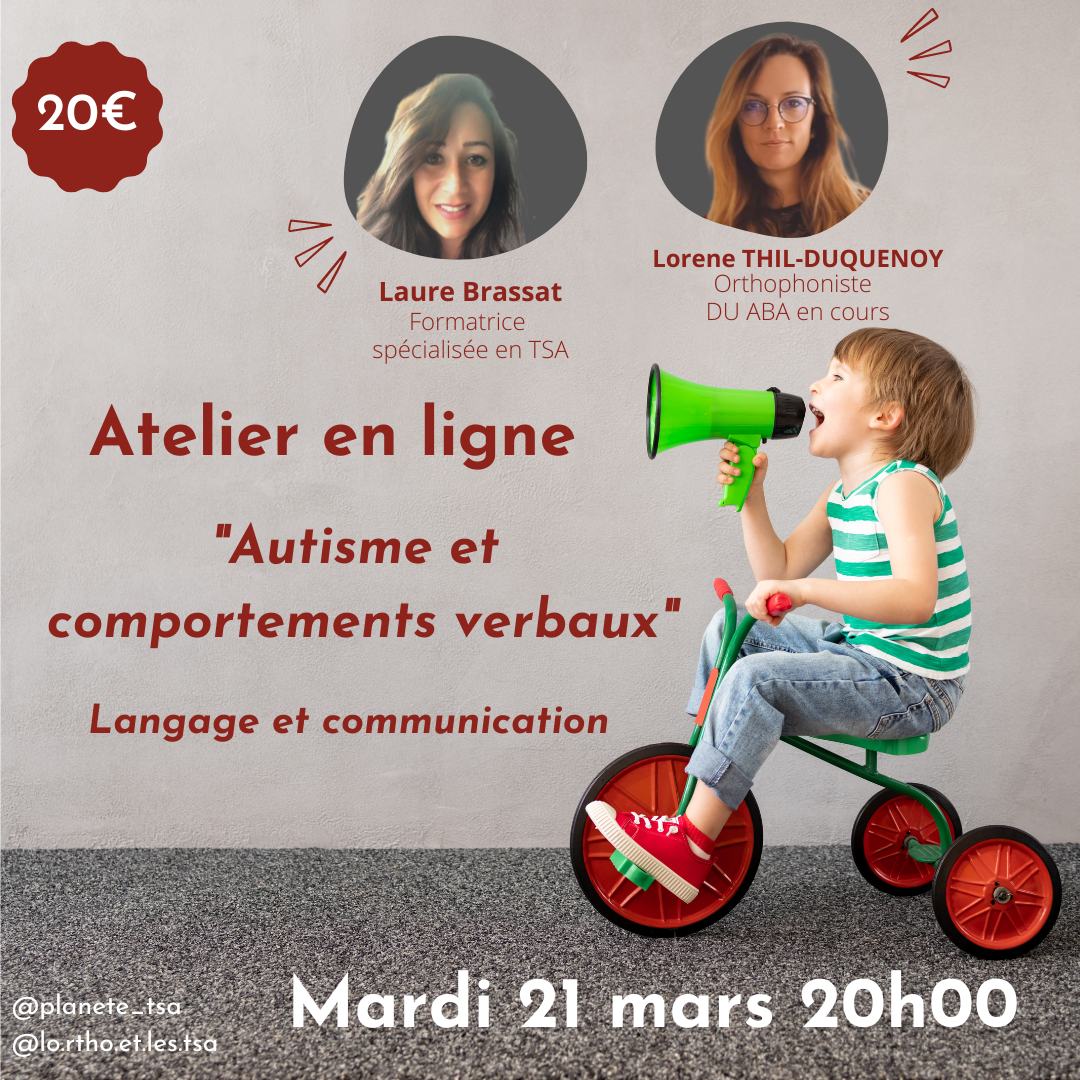 visuel autisme et comportements verbaux
